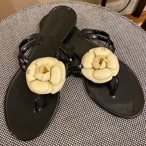 Chanel Jelly Camellia jelly sandals